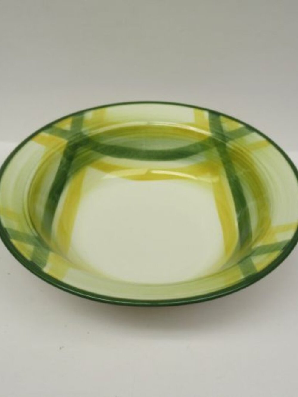 Metlox Vernonware GINGHAM 8 1/2 Inch Round Serving or Vegetable Bowl